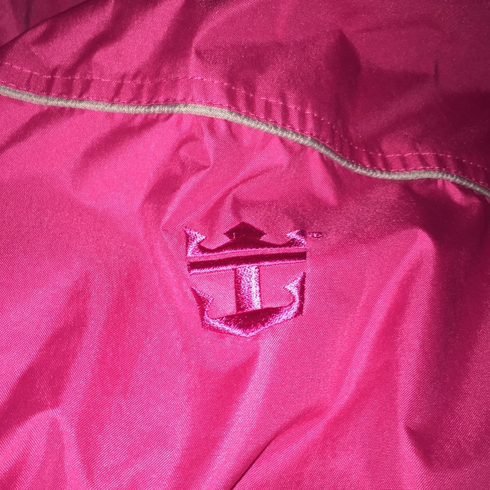 Royal Caribbean pink windbreaker.